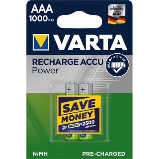 Varta 56763 Potenza Accu AAA / Micro Battery 2-Pack