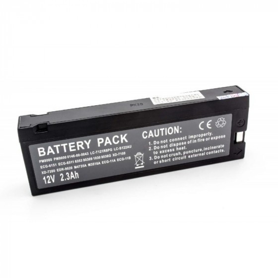 Batteria VRLA-AGM per Nihon Kohden CardioFax 8830A, 12V, 2300mAh