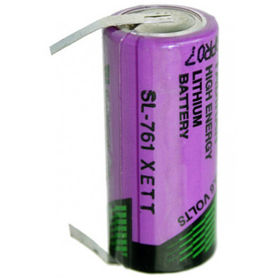 batteria al litio 2 / 3AA Tadiran SL761 / T con terminali a saldare