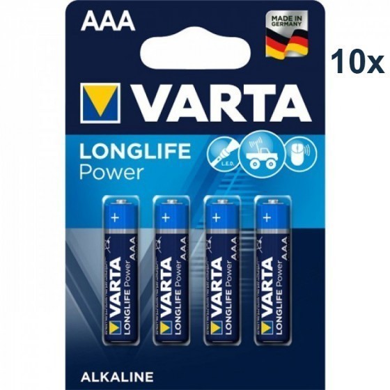 Varta 4903 High Energy AAA / Micro batteria 10x 4-Pack