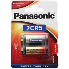 Panasonic 2CR5 6V Photo Lithium Battery Power