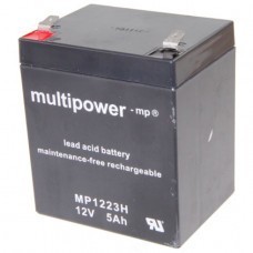 Batteria al piombo Multipower MP1223H, alta capacità di corrente 12V 5Ah