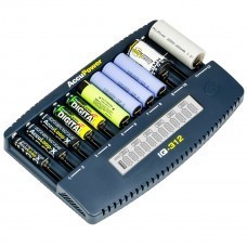 AccuPower IQ312 Caricabatterie a 12 canali Li-Ion / Ni-Cd / Ni-MH