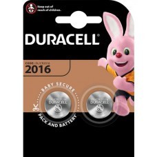 Batteria a bottone al litio Duracell CR2016 a 2 bolle