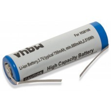 Batteria VHBW per Philips HQ8100, 3,7 V, Li-Ion, 750 mAh