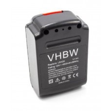 Batteria VHBW per Black & Decker LBXR20, 20V, Li-Ion, 4000mAh