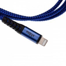 Cavo dati 2in1 USB tipo C a Lightning, nylon, 1 m, blu-nero