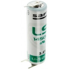 batteria al litio LS14500 succo con 3 contatti stampa