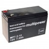 Multipower MP7.2-12 batteria al piombo acido 12 Volt
