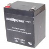 Batteria al piombo Multipower MP1223H, alta capacità di corrente 12V 5Ah