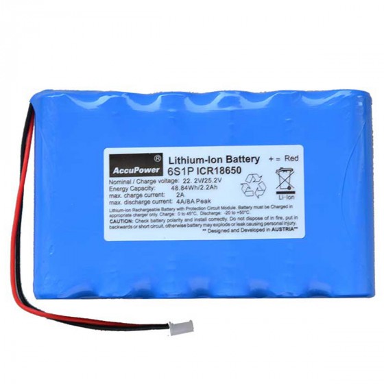 la batería de litio 6S1P paquete Samsung 18.650 células