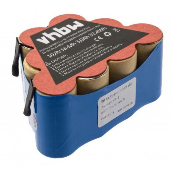 Batería VHBW para Dirt Devil M030, M3120, 3000mAh