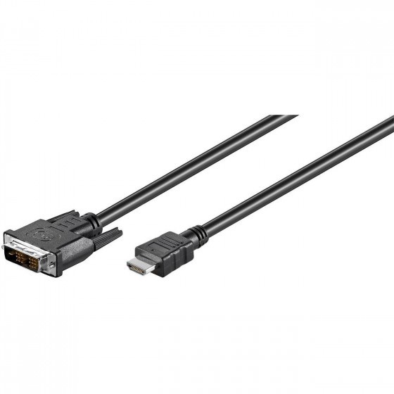cable HDMI con el cable conector DVI-D 1 metro