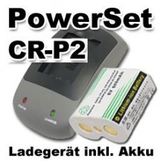 AccuPower cargador rápido CR-P2P PowerSet incl. Batería de Li-ion