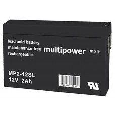 Batería de plomo Multipower MP2-12SL 12V 2.0Ah