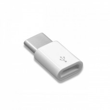 Adaptador de USB Tipo C a Mico USB blanco