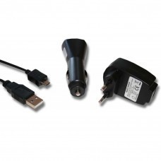 Juego de accesorios 4 en 1 para micro USB: cargador, adaptador de coche, cable de datos y de carga
