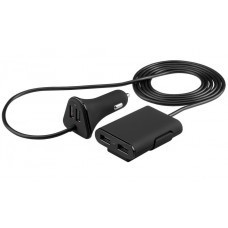 Cargador de coche Quad USB / fuente de alimentación para coche con 4x USB