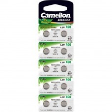 Pila de botón Camelion AG0, G0, LR521, 379, V379, SR521W, paquete de 10