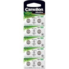 Pila de botón Camelion AG6, G6, LR921, LR69, 171, SR920W, GP71A, 371, paquete de 10