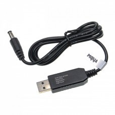Cable de conexión USB a conector cilíndrico 5,5 x 2,5 mm, 5V / 3A a 9V / 1A
